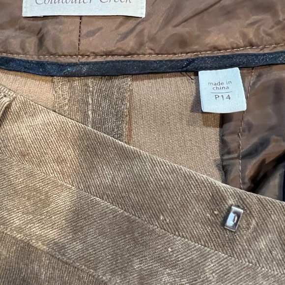 Comfortable & Classic Wide-Leg Corduroy Pants - Coldwater Creek (Size 14P) - Picture 3 of 6